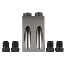 7-delige set Houtbewerkingsgatpositioneerder Pocket Hole Jig Houtbewerkingsboorgereedschap