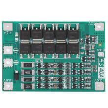 Lithium Battery Protection Board Plate Module Resin 4 Series 40A DC16.8V Balanced Version