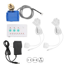 Water Leaking Sensor 1 Valve 2 Way Audible Alarm Home Overflow Detection System