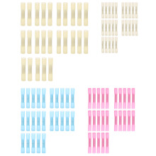 100Pcs Heat Shrink Terminals Butt Connectors Kit Waterproof Electrical Wire Crimp BHT Series