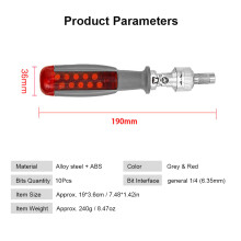 Two-Way Ratchet Screwdriver Set with 10 Bits 180?? Alloy Elbow Screwdriver 6.35MM Screw Driver