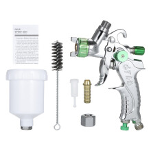 Mini Farbspritzpistole mit Druckluftzufuhr, 100 ml Farbbecher und 0,8 mm Düse zum Lackieren von Autos, Möbeln und Wänden