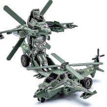 (Green Helicopter) Boys Transformer Toys Tank Vehicle Transformers Kids Robot Children's Birthday Gift