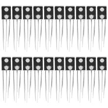 20Pcs LED Luminous Diode Lamp Holder 2?Hole 2?Color 3?Pin Common Cathode Light Emit BaseLeft Green Right Red