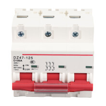 Miniature Circuit Breaker Household D Type Air Switch Protection DZ47?125 3P D80~100A 400V