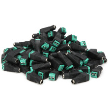 100Pcs DC Female Terminal Power Monitor Adapter Plug Camera Accessory Industrial Connector