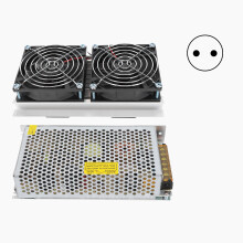 Thermoelectric Refrigeration Cooling System 2?Core Semiconductor Cooler Air ConditioningEU Plug 220V