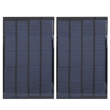 2Pcs Epoxy Solar Panel Mini Power Supply Board for DIY Lamp Component DC 5V 2W 142 x 88mm