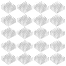 20Pcs Heat Sink Silver Aluminum Heat Dissipation for CPU with Adhesive TP25 x 10 x 25