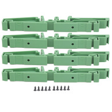 2 Set Circuit Board Mounting Bracket PCB DIN Rail Mount Adapter Screw Components KPRH?185