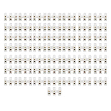 50Pcs Terminal Block Strip FlameRetardant ThroughType Wire Connector 30A Industrial Supplies(3in3out )