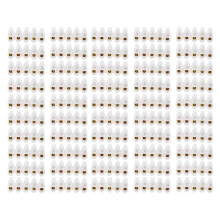 50Pcs Terminal Block Strip ThroughType FlameRetardant Wire Connector 60A Industrial Supplies(5in5out )