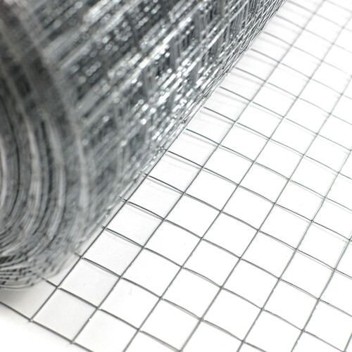 1in Welded Wire Mesh Electro Galvanised 25mm Fencing 2