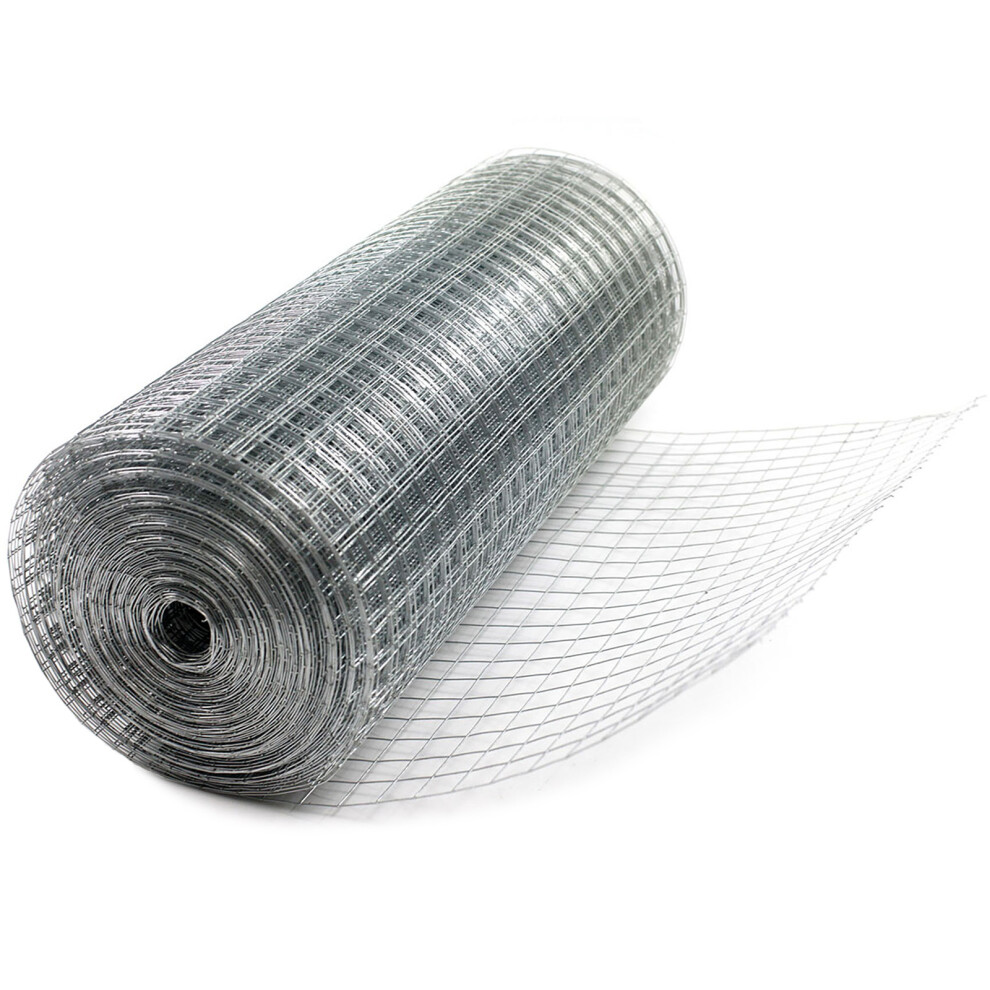 Welded Wire Mesh 1"X1" Galvanised For Hutch/Chicken Coop 5060164211242
