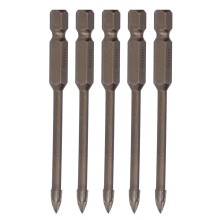 5Pcs Cross Drill Bit 1/4in Hex Shank Tile Glass Ceramic Concrete Hole Opener Hard Alloy Tool4mm