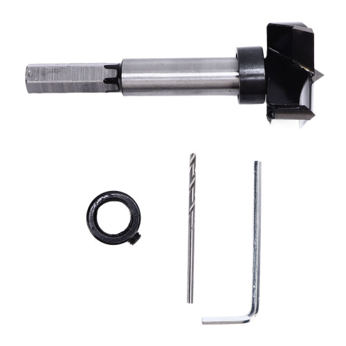 Hole Opener Drilling Guide Drill Bit 35mm Woodworking Tool for Hinge Installation