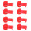 210Pcs Lock Wire Connectors Quick Splice Electrical Cable Snap Crimp Terminal BlocksRed 1