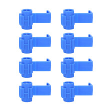 210Pcs Lock Wire Connectors Quick Splice Electrical Cable Snap Crimp Terminal BlocksBlue