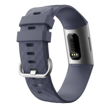 (color10)Suitable for Fitbit Charge3 Silicone Strap Diamond Sports Watch Bands