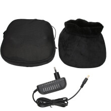 Elektrisches 2 in 1 Shiatsu Fuß und Rückenmassagegerät mit Heizkissen und Knetfunktion, 110–240 V, EU Stecker