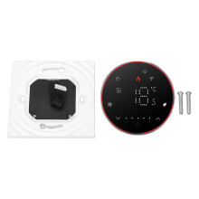 WiFi Thermostat LCD Display Smart Temperature Controller for Home Floor Heating 86 Square Concealed Box 95?240V 5A Black