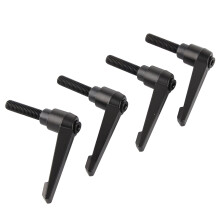 4 stuks metalen machineknoppen, verstelbare bevestigingshendel, M10 buitendraad (40 mm)