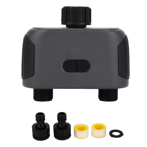 Sprinkler Timer 2 Zone Bluetooth APP Control IP55 Proof Smart Water Hose Timer for Garden Yard