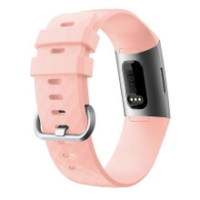 (color04)Suitable for Fitbit Charge3 Silicone Strap Diamond Sports Watch Bands
