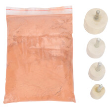 Set van 5 stuks ceriumoxidepoeder, 4 stuks wollen vilt polijstschijven