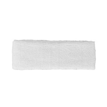 Schweißabsorbierendes Fitness  Stirnband, elastisches Polyester  Baumwoll  Stirnband für Sport und Laufen, Weiß