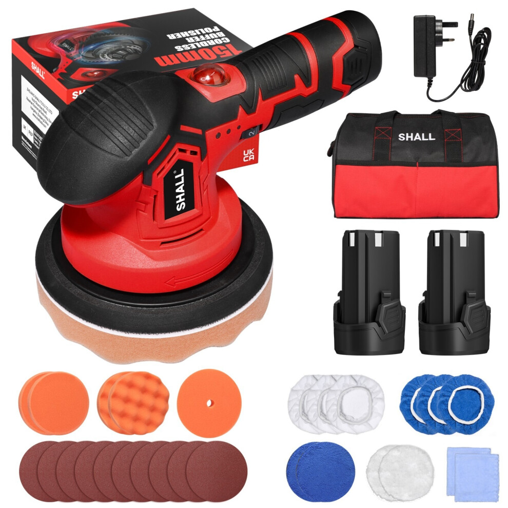 Electric Car Polisher Buffer Sander Polishing Machine 6"Buffing Sponge Kit Shall23-Top (26660) Business 404720974205