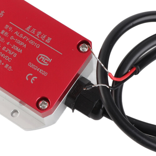 Wind Pressure Transmitter Red Micro Differential Sensor for Boiler Coal Mine DC24V0?100pa 2