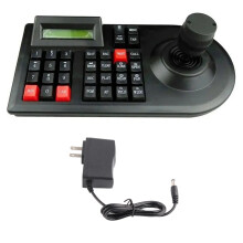PTZ Camera Keyboard 3D Vehicle Speed Dome Controller LCD Display Low Power Consumption 100?240V US Plug