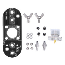 Mini  AT  zu  DP  Adapterplatine GP Positive V Inverted V Dipol Langleitungs  Endspeise  Kurzwellenantennenplatte