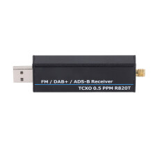 RTL SDR-ontvanger 100 kHz tot 1766 MHz RTL2832U R820T2 0,5 PPM TCXO Software Defined Radio-ontvanger