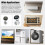 European Plug Socket 45?? Rotating Large LCD Screen Power Metering Socket Digital Display Energy Meter Intelligent Power Testing Device 1