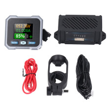 Batterijmonitor met shunt, 1,8 inch scherm, hoge en lage spanning, stroomcapaciteit, vermogenstester voor campers en motorfietsen, 100A 10-100V