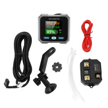Slimme accubewaker met hoge nauwkeurigheid, waterdicht, Bluetooth en shunt voor motorfietsen, driewielers en campers (10-100V 50A).