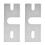 2Pcs Hot End Fixed Plate Mount Aluminium Alloy Rectangular for Reprap V6 3D Printer 1