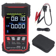 Batterijweerstandsmeter voor campers, vrachtwagens en boten, 3,2 inch TN kleuren LCD-scherm, DC 0,00V tot ¡À120V, 0,000m-500