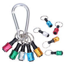 10 stuks zeskantige sleutelhangverlengstukken met booradapter, snelwisselhouder, 1/4 inch gesp