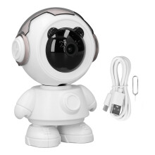 Wireless Security Camera 1080P Auto Tracking Motion Sensor Night Vision APP Control Robot Shaped Camera