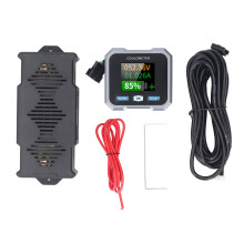 Waterdichte Bluetooth-batterijmonitor 400A 10-100V shunt met 1,8 inch scherm. Batterijvermogen, spanning, stroom en capaciteitsmeter.