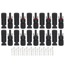 10 Sets Solarmodul  Steckverbinder IP67 wasserdicht, Photovoltaikkabel, Stecker/Buchse, 1000 V