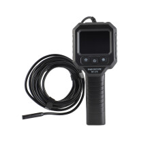 Handheld Endoscope Camera 2.8in IPS Screen Digital Inspection Borescope with 8LED Lights for Plumbing Vent Pipe Black