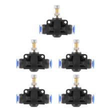 5 Stück/Set Push In Drehzahlregler, 6 mm Anschluss für pneumatische Luftstromregelung