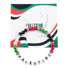 (2) Symbolic Peace Wristchain National Flag Pendant Friendship Bracelet Handwoven Wristband Colorful Handchain Ornament