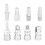 8Pcs 3/8?? Pneumatic Quick Fittings Release Plug Socket Connector Set for Air Compressor Hose 1