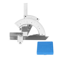 Vernier Bevel Protractor 0?320¡ã Universal Fine Tuning Angle Finder Woodworking Measuring RulerChrome Plated High Carbon Steel