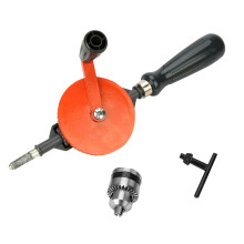 1/4" draagbare handboormachine, mini handboormachine met dubbele tandwielen voor hout en kunststof
